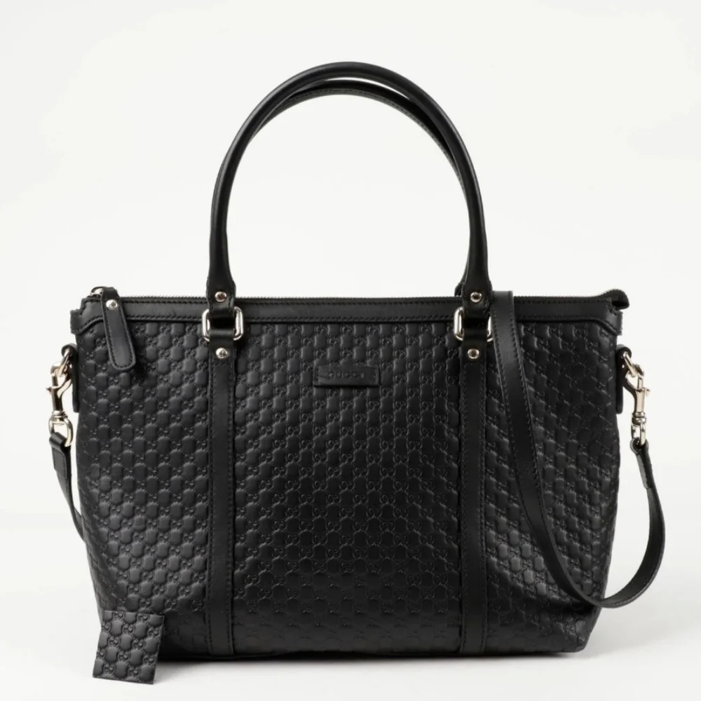Dbl Authenticated Gucci Micro Shima Tote Shoulder Bag 449656 149857297 - Picture 2 of 13